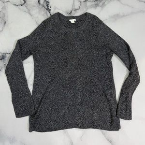 Dark Heathered Grey Ribbed Top